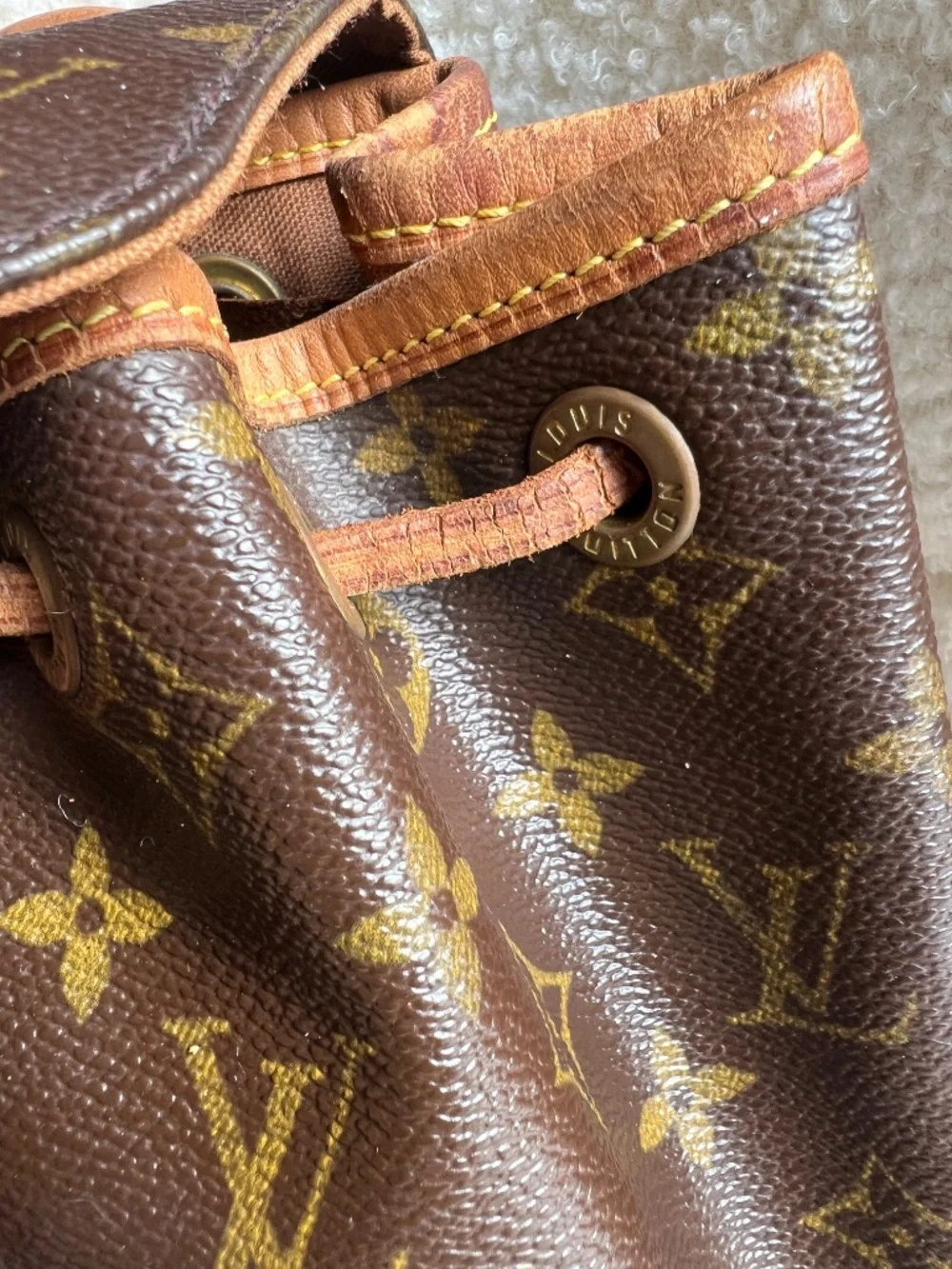 Authentic Louis Vuitton Montsouris PM mini backpack